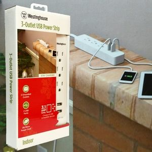 3 Outlet 2 USB 3.1 Amp Power Strip